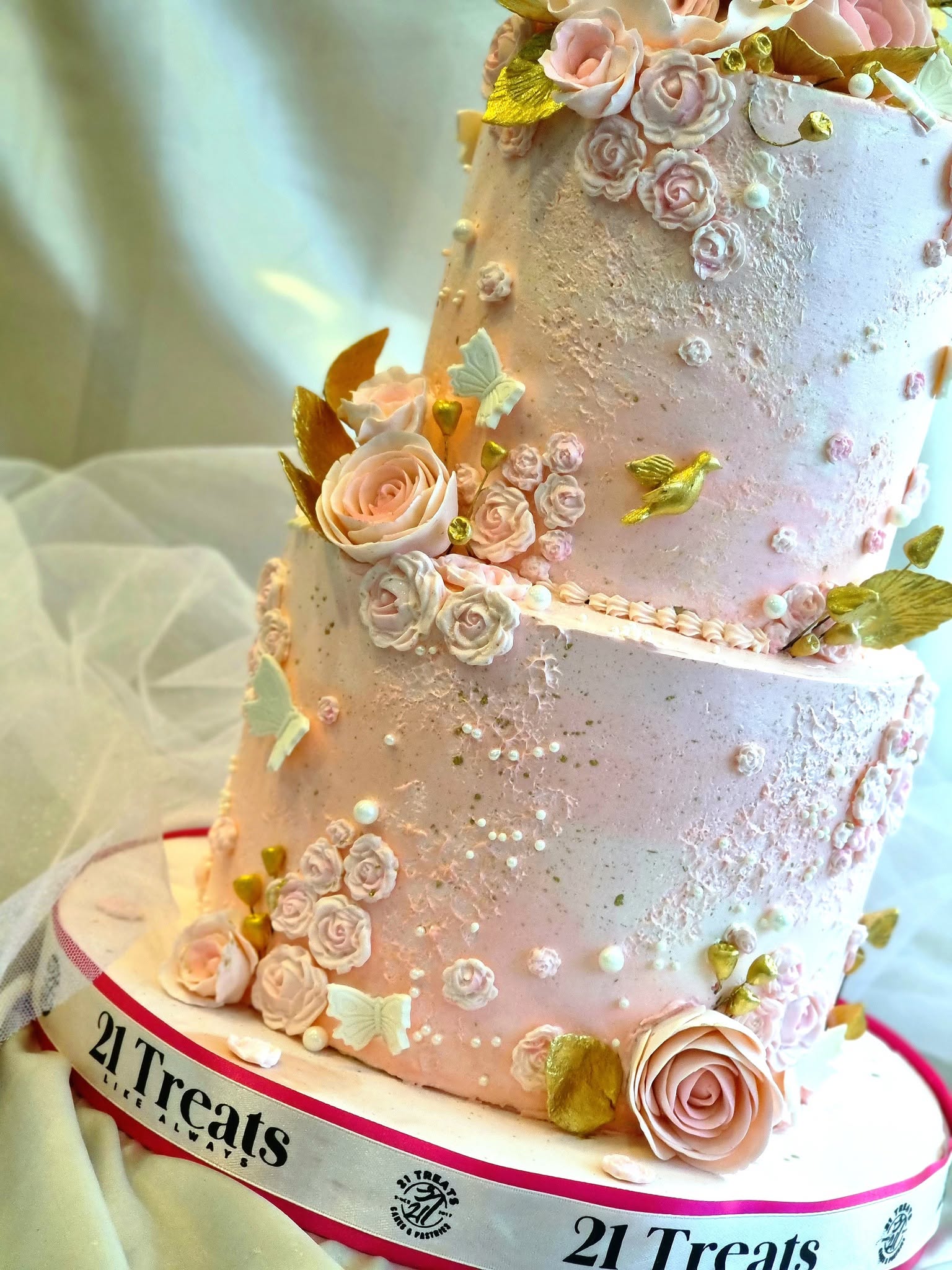 Blush and gold, made with love.