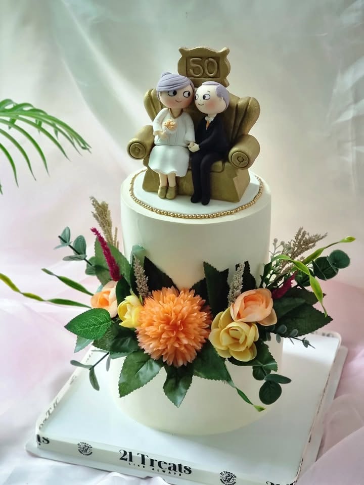 A anniversaries cake by 21Treats